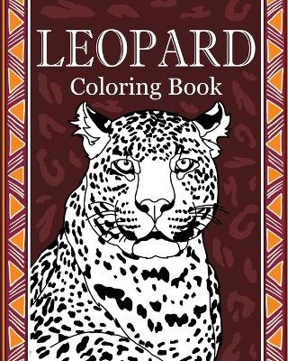 Book cover for Leopard Coloring Book