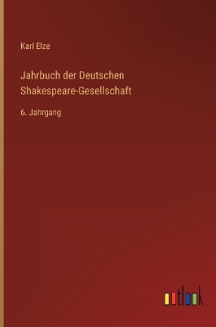 Cover of Jahrbuch der Deutschen Shakespeare-Gesellschaft