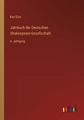 Book cover for Jahrbuch der Deutschen Shakespeare-Gesellschaft