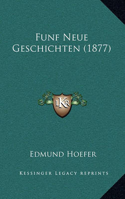 Book cover for Funf Neue Geschichten (1877)