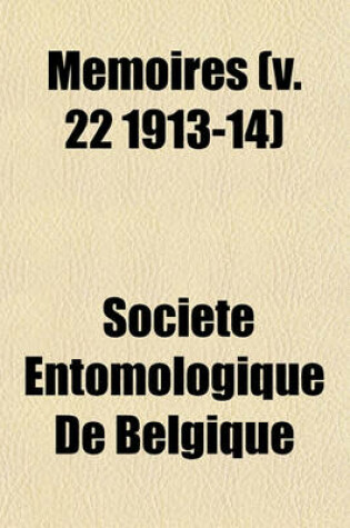 Cover of Memoires (V. 22 1913-14)