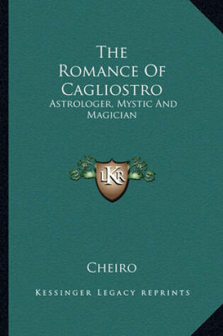 Cover of The Romance of Cagliostro