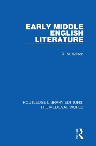 Cover of Early Middle English Literature