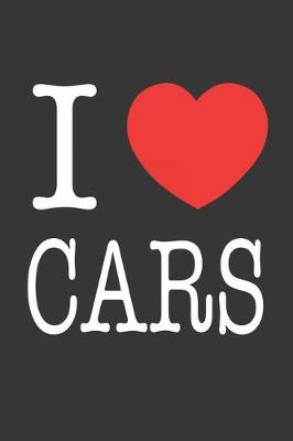 Book cover for I Heart Cars Notebook