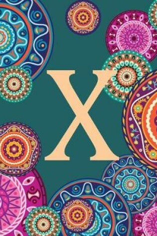 Cover of Dotted Journal Writing Ideas "X" Mandala Inspiration Notebook, Dream Journal Dia