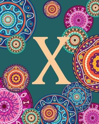 Cover of Dotted Journal Writing Ideas "X" Mandala Inspiration Notebook, Dream Journal Dia