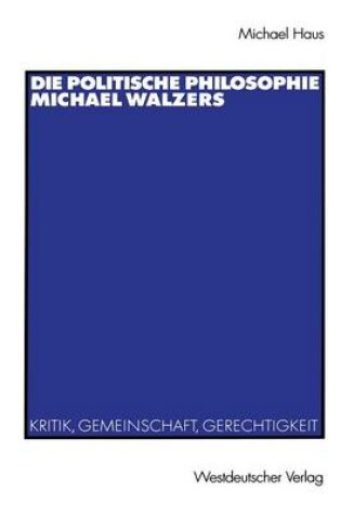 Cover of Die Politische Philosophie Michael Walzers