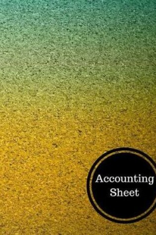 Cover of Accounting Sheet