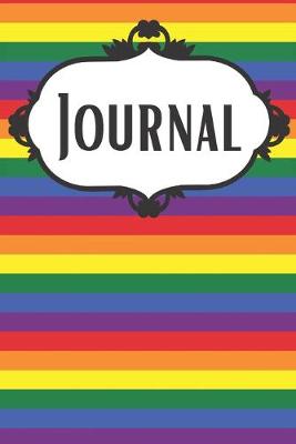 Book cover for Rainbow Stripes Journal