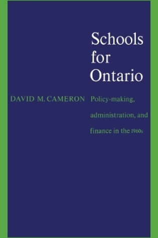 Cover of Schools for Ontario