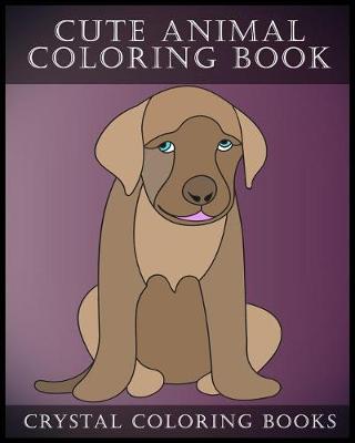 Book cover for Cute Animal Coloring Book