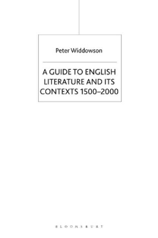 Cover of The Palgrave Guide to English Literature and Its Contexts