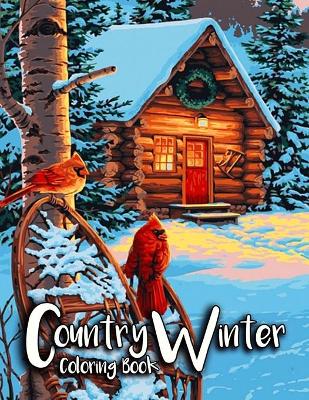 Book cover for Country Winter Coloring Book