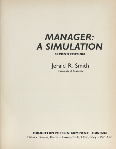 Book cover for Manager