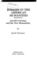 Book cover for Judaism in the American Humanities, Second Series
