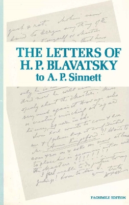 Book cover for Letters of H P Blavatsky to A P Sinnett