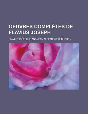 Book cover for Oeuvres Completes de Flavius Joseph