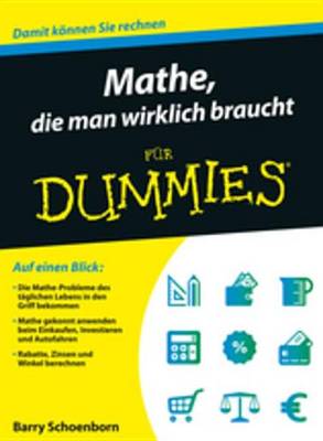 Cover of Mathe, die man wirklich braucht fur Dummies