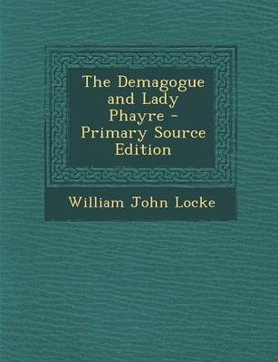 Book cover for The Demagogue and Lady Phayre