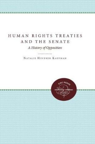 Cover of Human Rights Treaties and the Senate