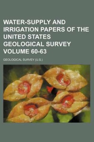 Cover of Water-Supply and Irrigation Papers of the United States Geological Survey Volume 60-63