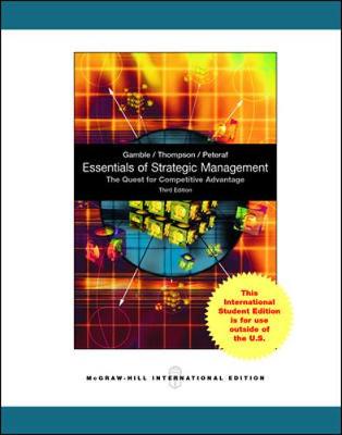 Book cover for Essentials of Strategic Managment