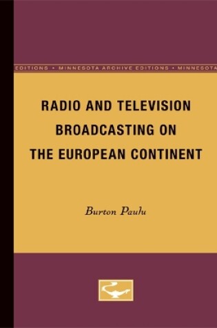 Cover of Radio and Television Broadcasting on the European Continent