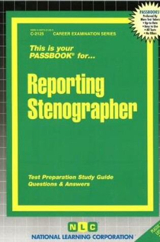 Cover of Reporting Stenographer