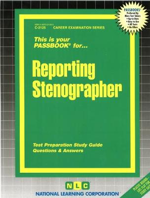 Book cover for Reporting Stenographer