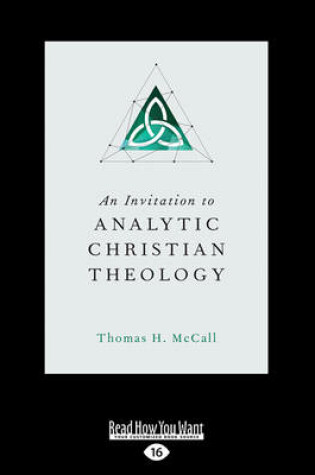 Cover of An Invitation to Analytic Christian Theology