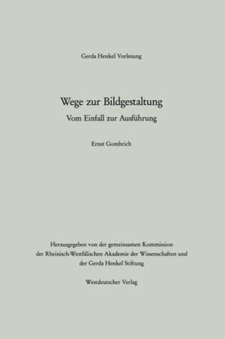 Cover of Wege zur Bildgestaltung