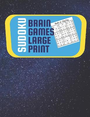 Book cover for sudoku brain games large print