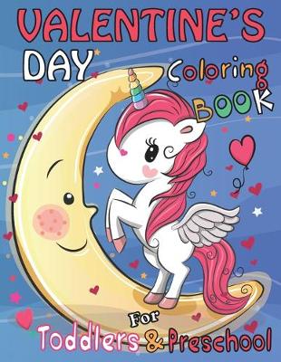 Book cover for Valentine's Day Coloring Book for Toddlers and Preschool