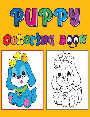 Book cover for Puppy Coloring Book