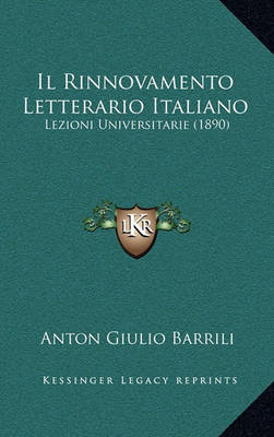 Book cover for Il Rinnovamento Letterario Italiano