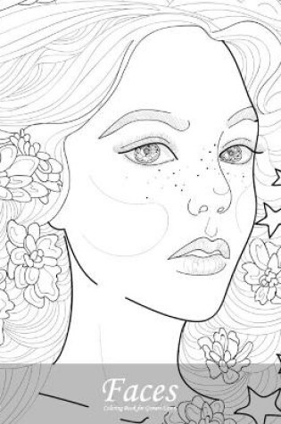 Cover of Faces Coloring Book for Grown-Ups 6