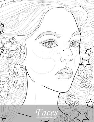 Cover of Faces Coloring Book for Grown-Ups 6