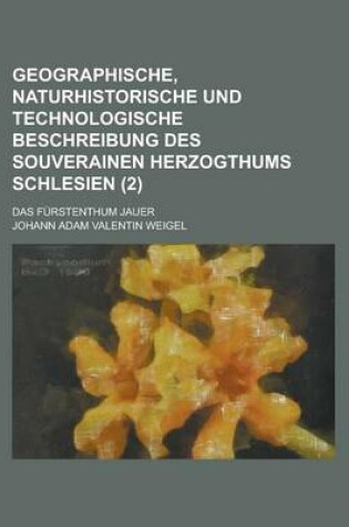 Cover of Geographische, Naturhistorische Und Technologische Beschreibung Des Souverainen Herzogthums Schlesien; Das Furstenthum Jauer (2 )