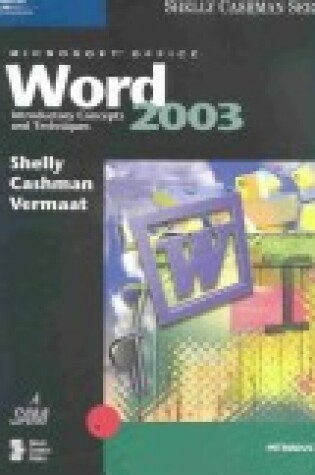 Cover of Microsoft Word 11 Introductory Concepts and Techniques