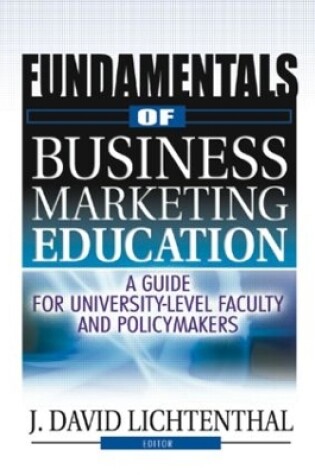 Cover of Fundamentals of Business Marketing Education