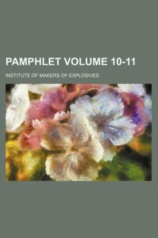 Cover of Pamphlet Volume 10-11