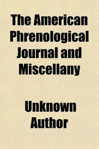 Cover of The American Phrenological Journal and Miscellany (Volume 5)