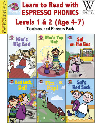 Book cover for Learn to Read with Espresso Phonics Levels 1&2 (Age 4-7): Teachers and Parents Pack