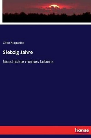 Cover of Siebzig Jahre