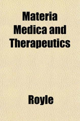 Cover of Materia Medica and Therapeutics