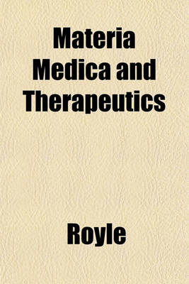 Book cover for Materia Medica and Therapeutics