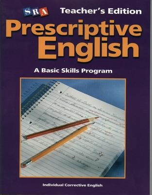 Cover of Prescriptive English, Teacher Edition Book E