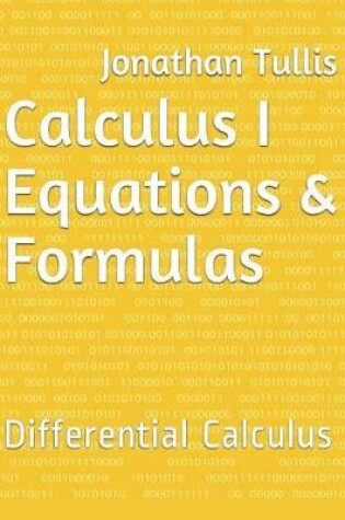 Cover of Calculus I Equations & Formulas