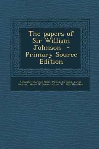 Cover of The Papers of Sir William Johnson