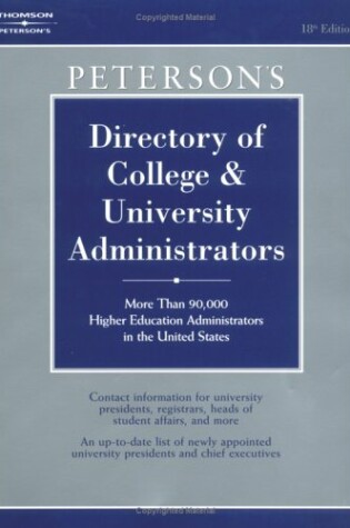 Cover of College and Univ Administrator